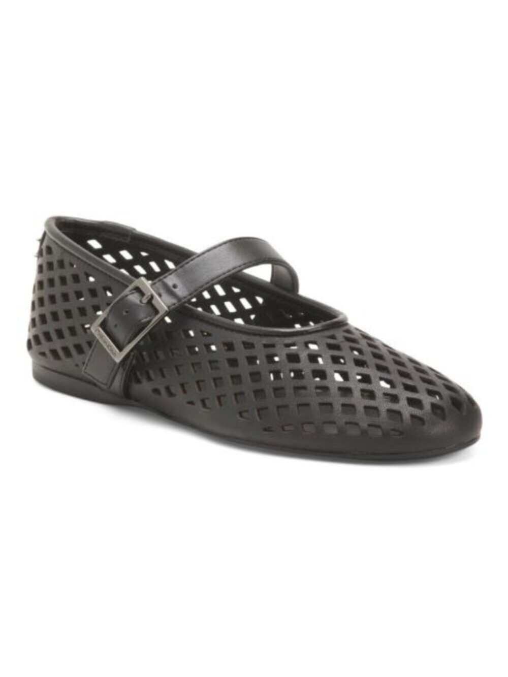 CALVIN KLEIN Leather Lauria Woven Flats